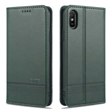 Ag luí le Xiaomi Redmi9AT - Cás Sparán Praiticiúil Gairmiúil Glas Dorcha