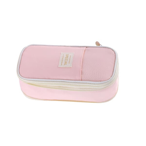 Pink Two-Layer Telescopic Pencil Case 1
