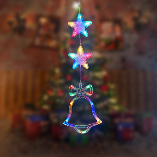 LED Christmas window lights battery powered 20 LED 2
