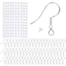 925 Sterling Silver Earring Hooks Hypoallergenic 100 pcs
