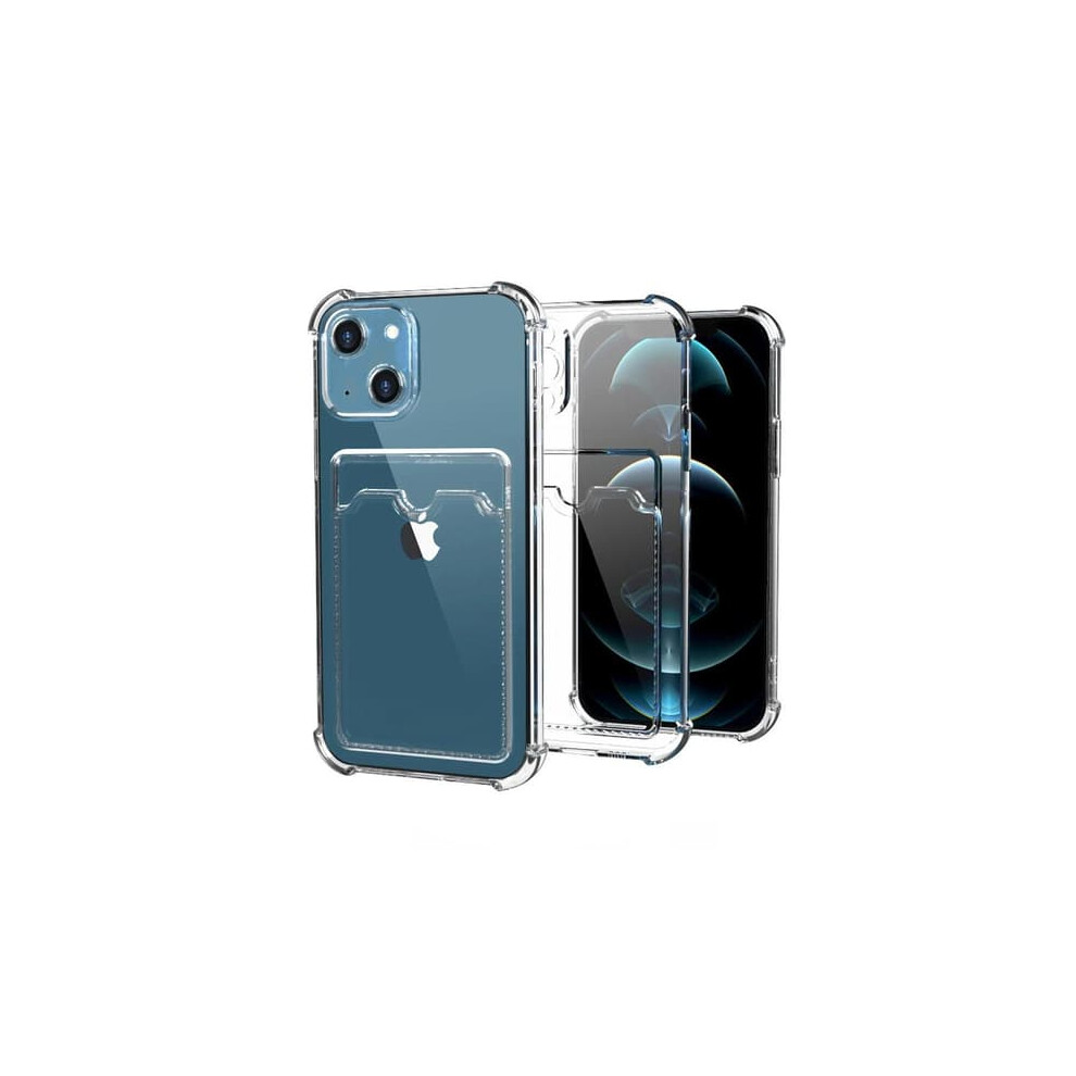 Iphone 13 Shockproof Case With Card Holder Transparent 962125346923