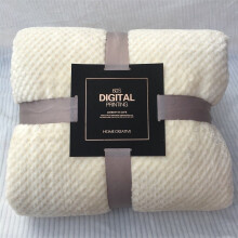 Zachte, warme fleece deken met ruitpatroon, grote mesh flanellen deken, dik en ademend.