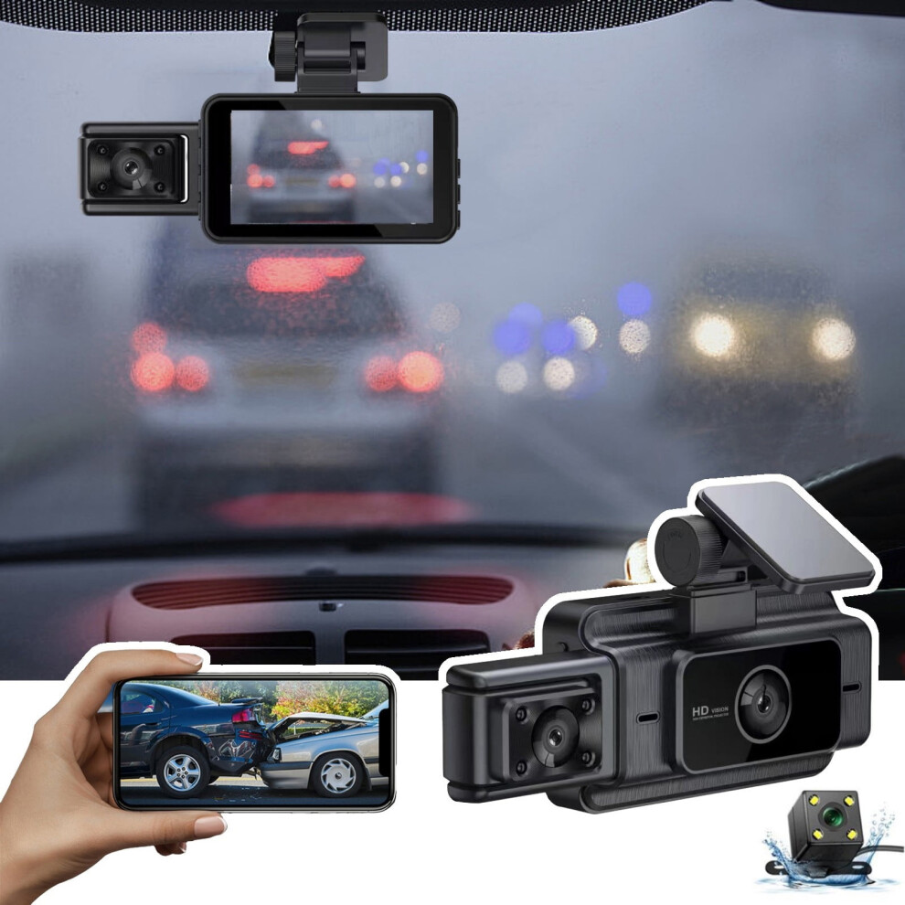 Yoloke 1080P Car Dash Cam With 32Gb Sd Card 900881843676