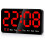 Digital Wall Clock LED 9-inch 12/24H Large Display Black Red 1