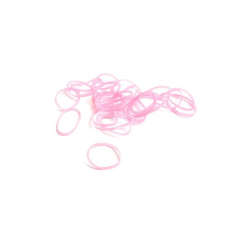 Elastic Hair Bands Pink 20-Pack