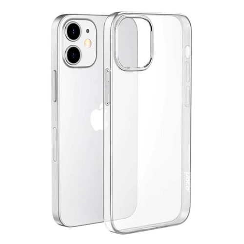 Capa transparente fina compatível com iPhone 13 Mini.