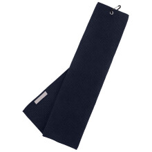 Golf towel microfiber waffle 12x20 inch tri-fold with