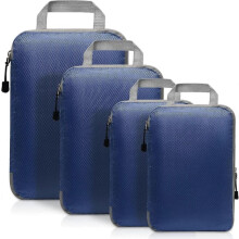Travel Bag Organizer Dark Blue Compression Storage Cube