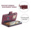 Capa compatível com Xiaomi Redmi Note 14 Pro 5G db Multicolor Vinho Tinto 4