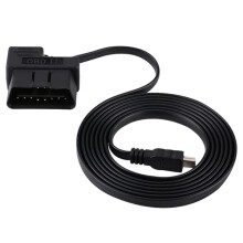 180 cm auto OBDII OBD2EOBD16-pins diagnoseverlengadapter naar mini-USB-kabel