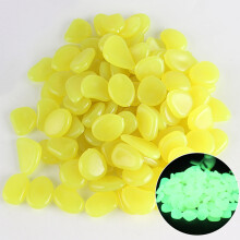 Pierres lumineuses pour jardin, galets décoratifs en vrac de 450 g pour aménagement paysager, pelouse, aquarium - Pierres en résine non