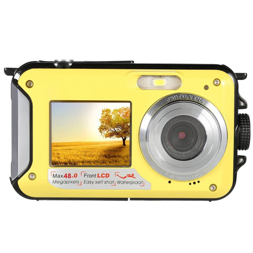 Waterproof Digital Camera 2.7K 48MP Ultra HD with Selfie 1