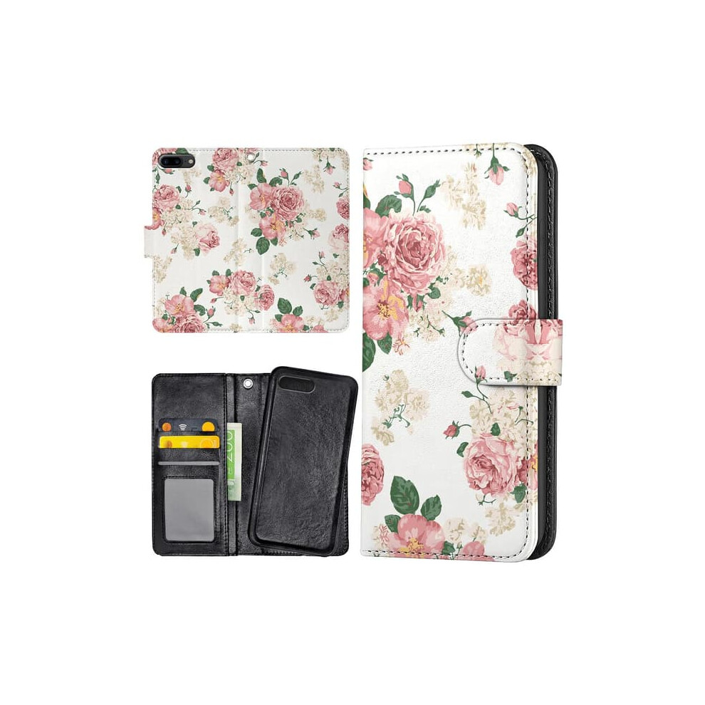 Wallet Case For Iphone 7/8 Plus Retro Floral Design 962125369755