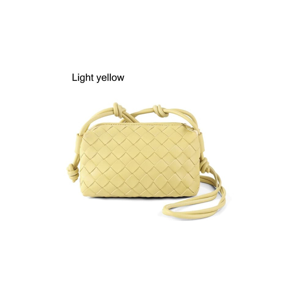 Women's Crossbody Bag Pu Braided Light/Yellow 962029667568