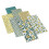 Cotton Fat Quarter Fabric Bundle Green 25x25cm 3