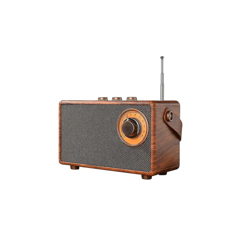 Retro Fm Bluetooth Radio Wooden Portable Speaker 962125360127