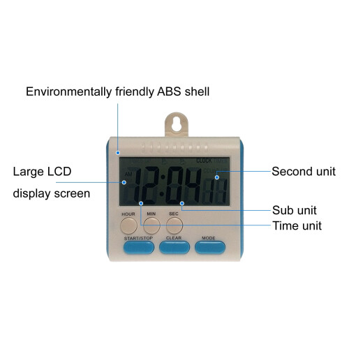 Txmfgh Portable Digital Timer 24-Hour Dual-Language 1