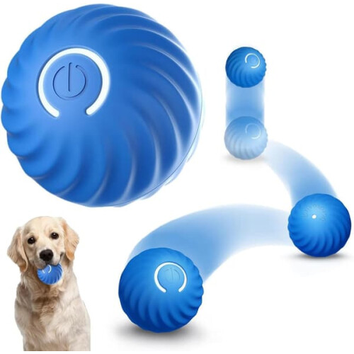 Interactive Dog Ball Smart Toy with 360 Rotation