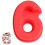 Silicone Cake Mold Digit Number 6 Red 1