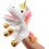 Plush Unicorn Hand Puppet with Movable Mouth 1pc 1