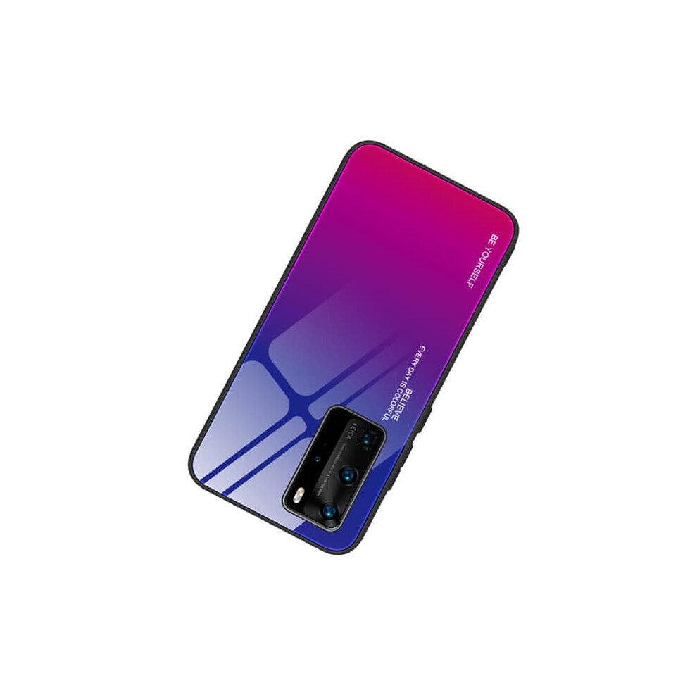 Huawei P40 Pro Shockproof Case Blue Pink Blue,Pink 962029328384