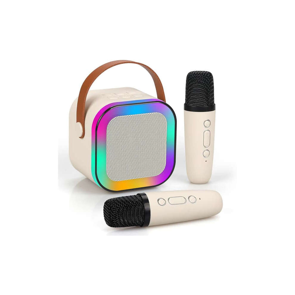 Mini Karaoke Machine Portable Bluetooth Speaker With 2 962029673125