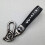 Car-themed leather keychain with silver hardware 1