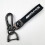 Car-themed leather key ring with silver hardware 1