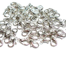 Necklace clasp silver plated 5-pack
