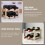 Wooden Bottle Rack Foldable Countertop Stand 4-Bottle 3