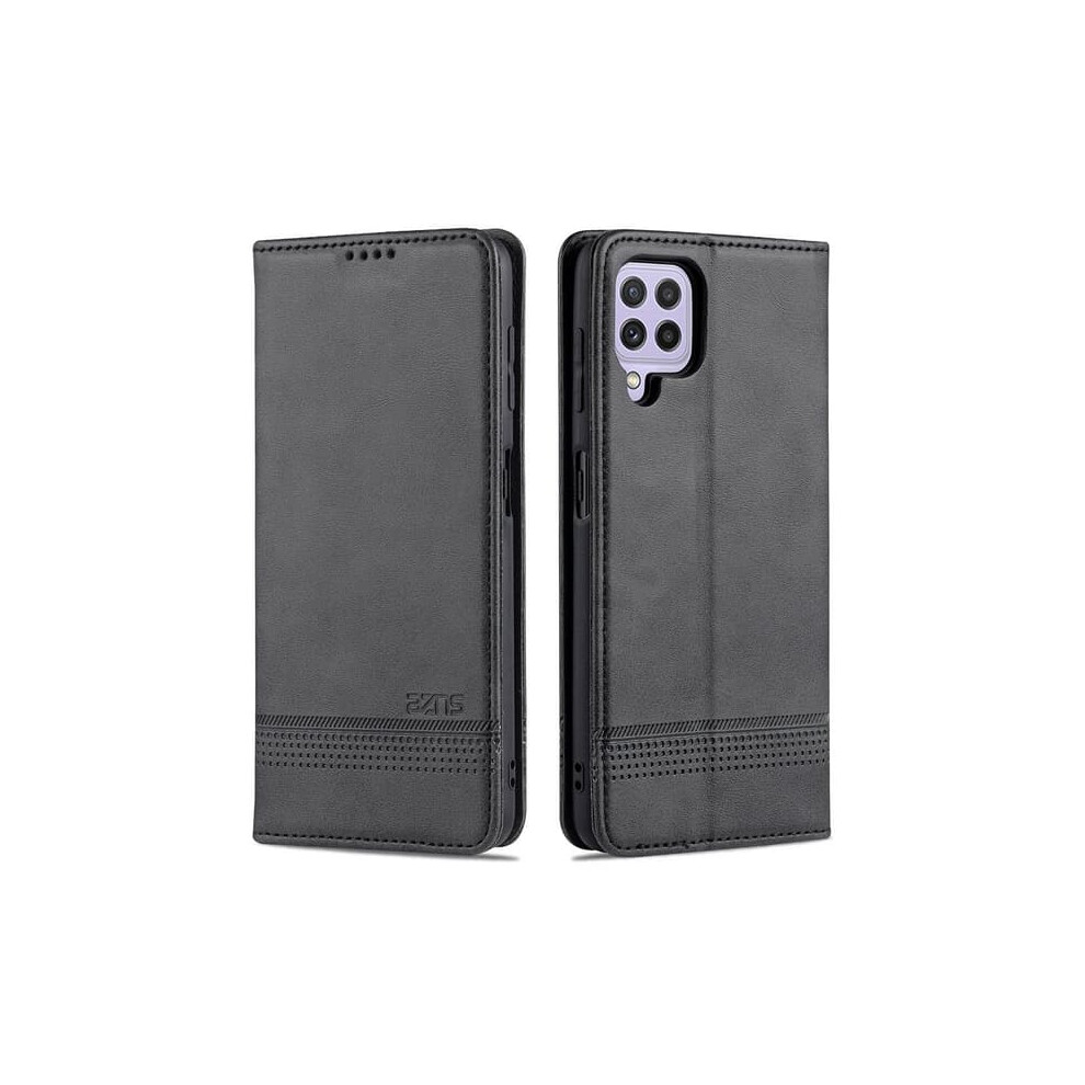 Azns Wallet Case For Samsung Galaxy A22 4G Black 962029669920