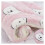 Pet Bed Mat Flannel Soft Winter Warming Pad Pink Bear Head 2 1