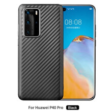 Ag luí le Cás Turraingdhíonach Huawei P40Pro FullCarbon V2Black