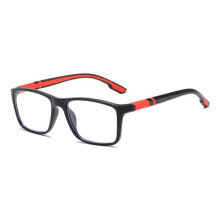 Okulary do czytania z filtrem światła niebieskiego Okulary kwadratowe CZERWONA MOC Czerwona moc 350