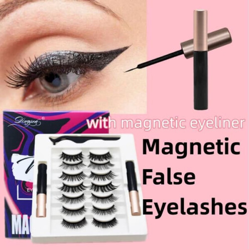 Magnetic Eyelashes with Eyeliner Kit 7 Pairs