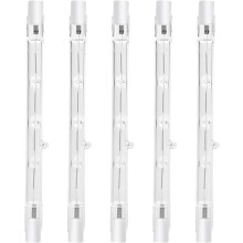 Ampoule halogène dimmable 100 W 118 mm R7s Blanc chaud 2800 K (lot de 5)