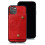 Compatível com iPhone 13 Mini - Capa lisa e bem projetada com porta-cartões, vermelha 1
