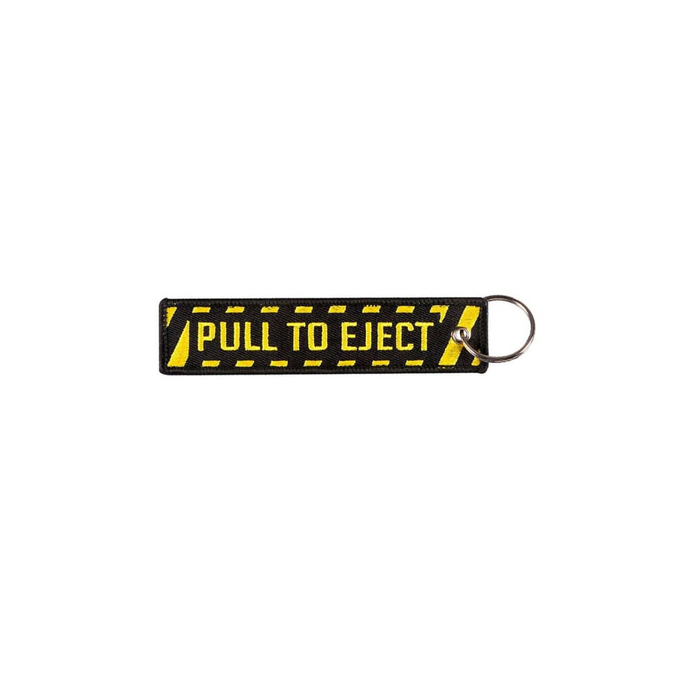 Keychain Patch Black Pull-to-Eject