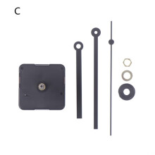Silent Quartz Wall Clock Movement Black