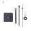 Silent Quartz Wall Clock Movement Black 1