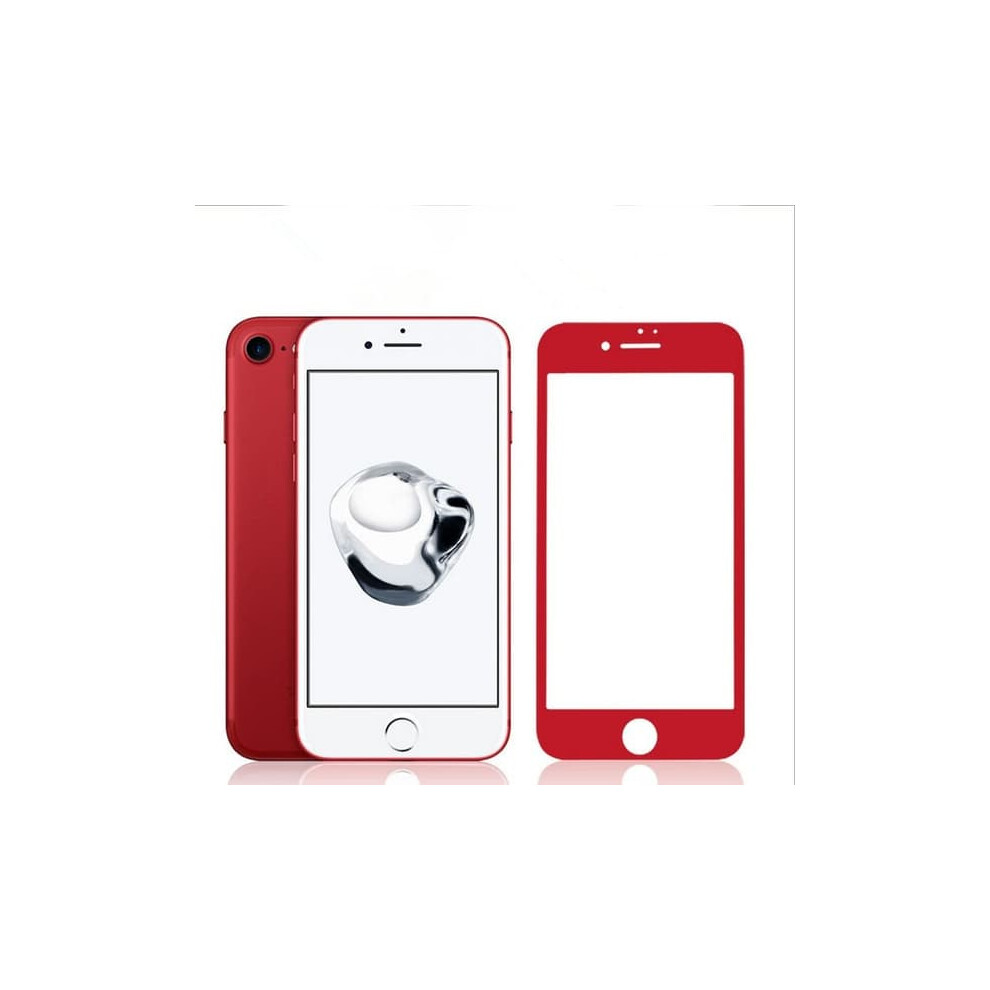 Hutechs Carbon Screen Protector For Iphone 7 Plus 3D Hd Red 962029659471