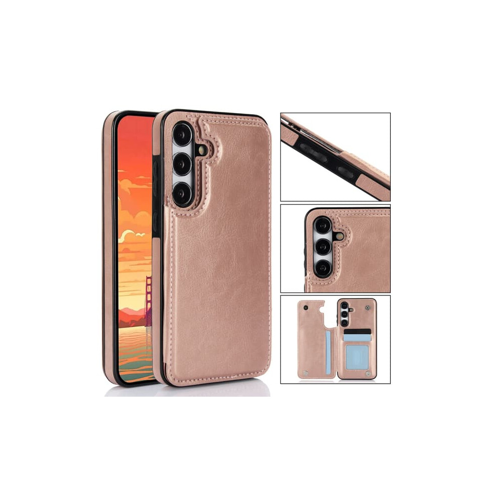 Samsung Galaxy S24 Case With Wallet Slot Rose Gold 962029659716