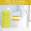 Toilet Brush Heads Replacement Yellow 30 pcs 4