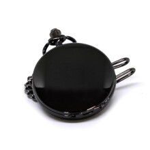 Klassische, elegante Taschenuhr mit Kette – Verschiedene Farben, Dunkelgrau