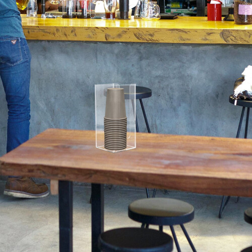 Acrylic Paper Cup Holder Rack for Tabletop 2