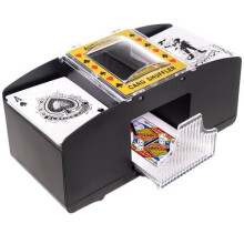 Card Shuffler Black Portable for 2 Decks