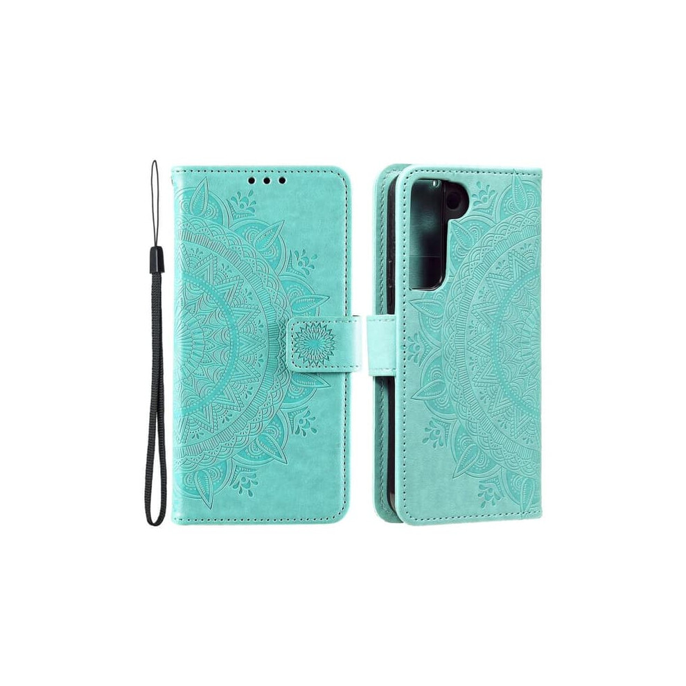 Skalo Samsung S22 Mandala Wallet Case Turquoise 962029330110