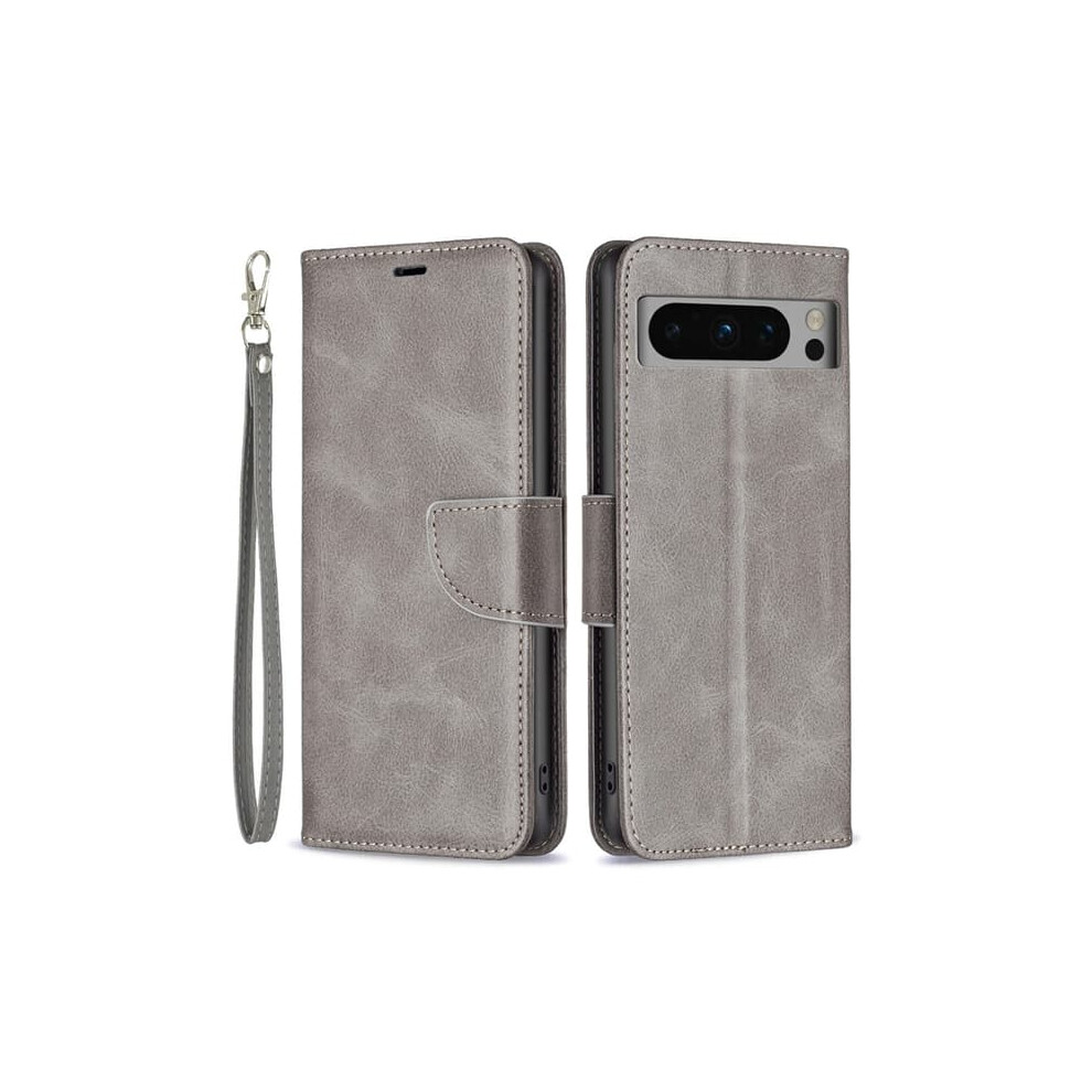 Google Pixel 8 Pro Wallet Case Pu Leather Grey 962029322603
