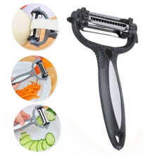 Potato Peeler 3-in-1 Rotating Head Black