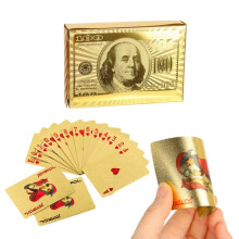 Gold Plated Poker Cards Deck 52 Pieces